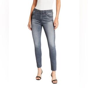 AG Jeans
Farrah Skinny Ankle Jeans with Raw Hem, like new